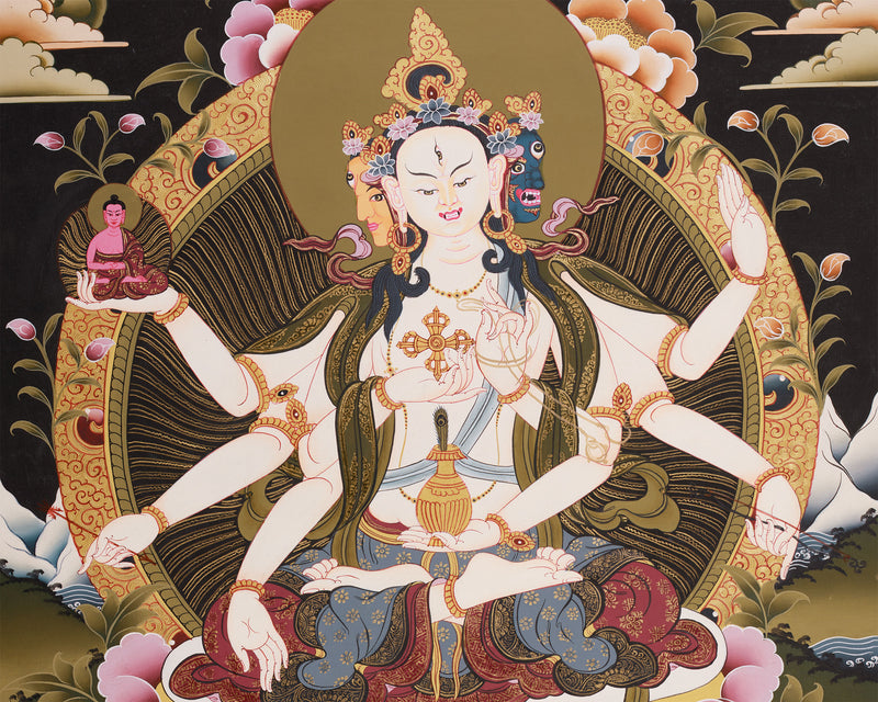 Namgyalma, The Long-Life Goddess Thangka | Ushnisha Vijaya Art