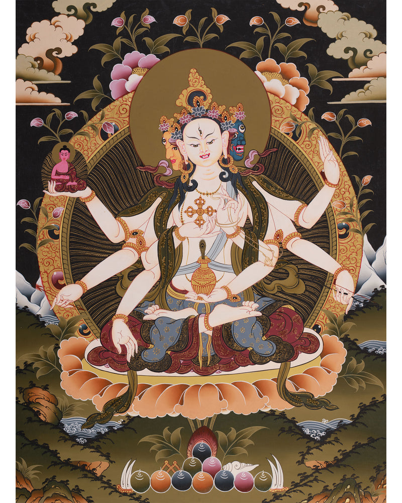 Namgyalma, The Long-Life Goddess Thangka | Ushnisha Vijaya Art