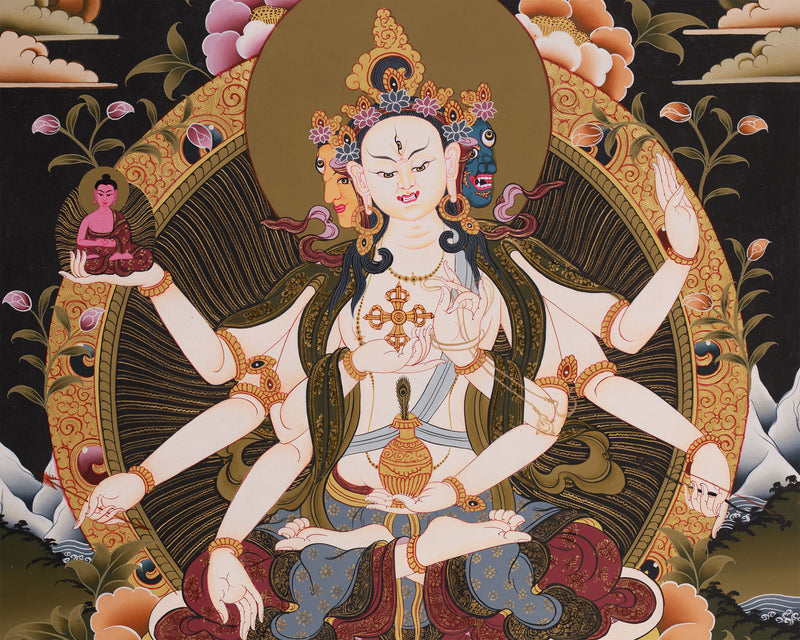 Namgyalma, The Long-Life Goddess Thangka | Ushnisha Vijaya Art