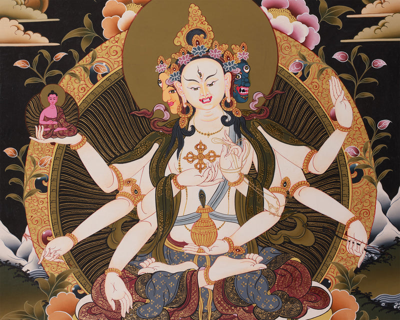 Namgyalma, The Long-Life Goddess Thangka | Ushnisha Vijaya Art