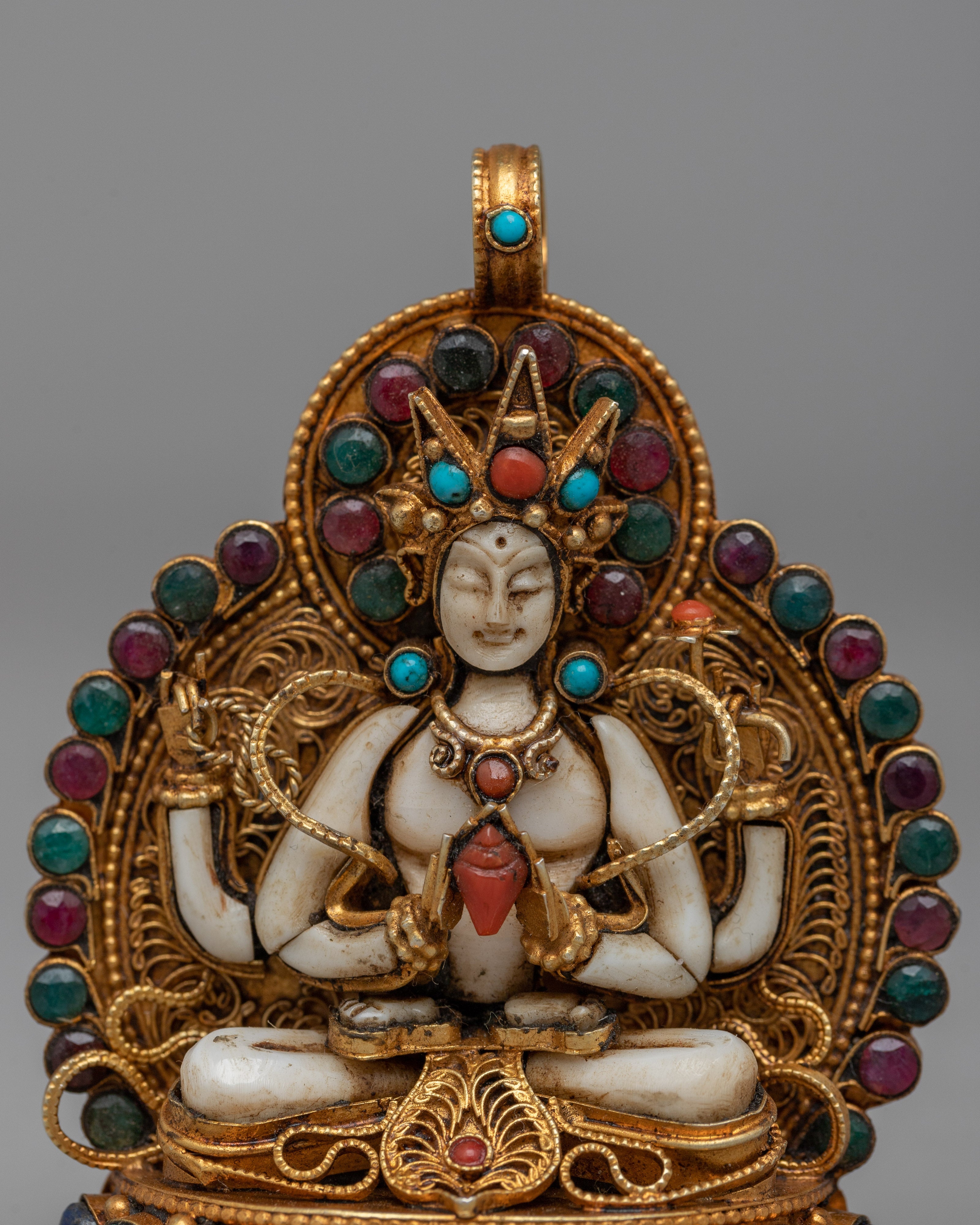 Chenresig Prayer Locket | A Sacred Amulet for Compassion