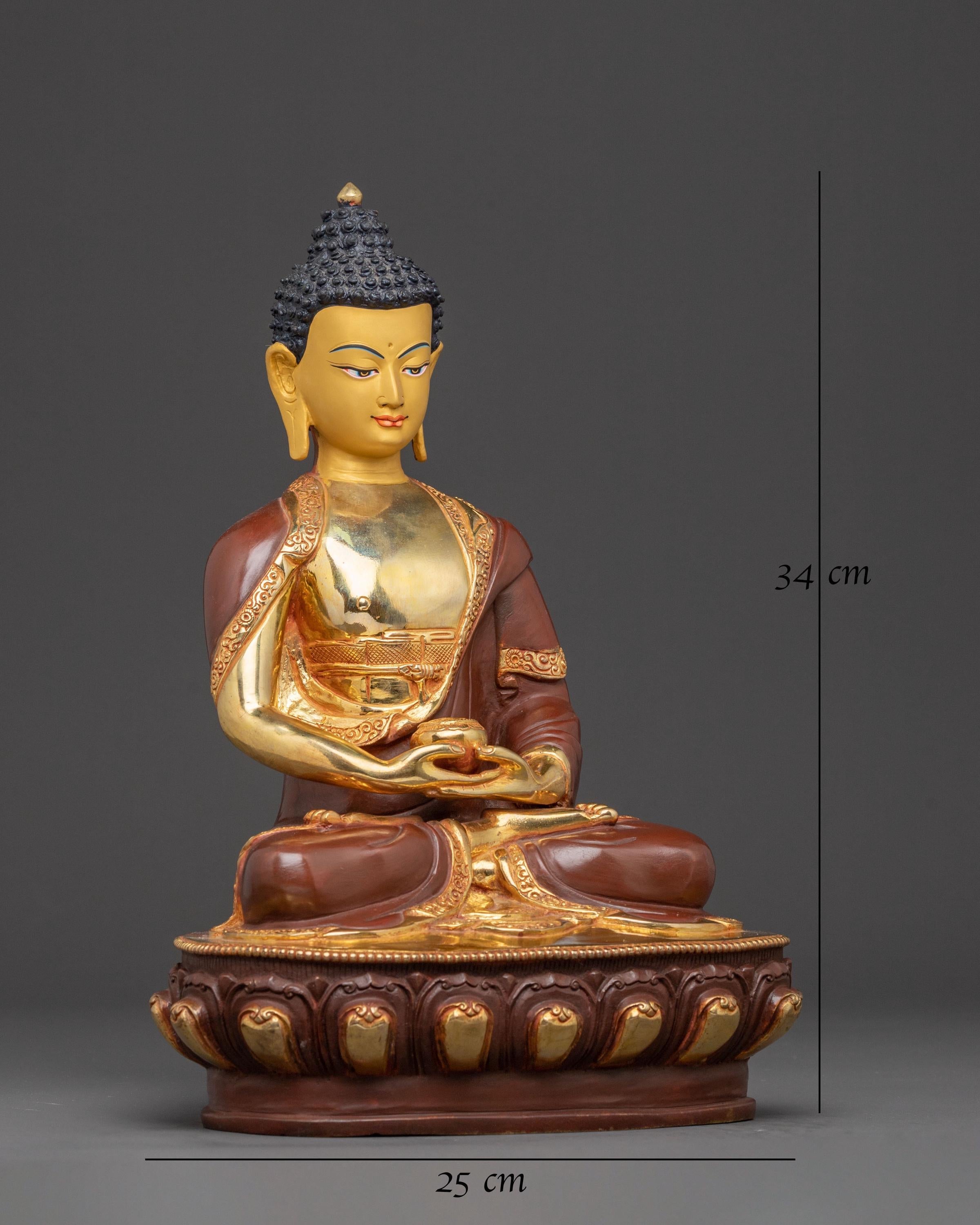 Spiritual Tibetan Amitabha Buddha Statue | Buddha of Infinite Light
