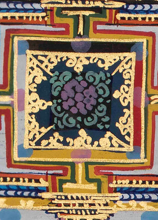 Genuine Hand-Painted Kalachakra Mandala | Perfect For Gifts, Yoga, Meditation, and Home Decoration