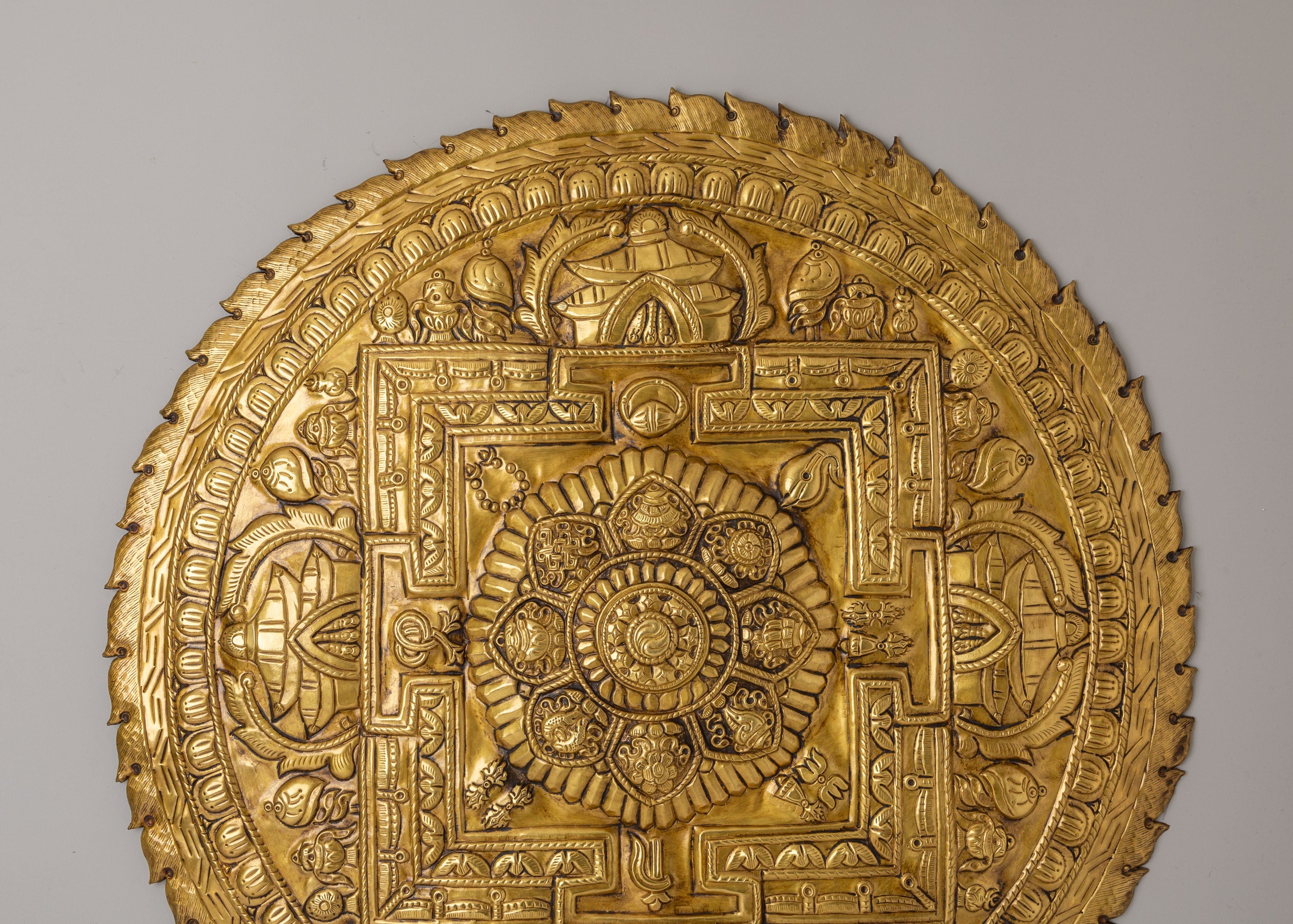 Astamangala Mandala Wall Art | Spiritual Tibetan Symbolism