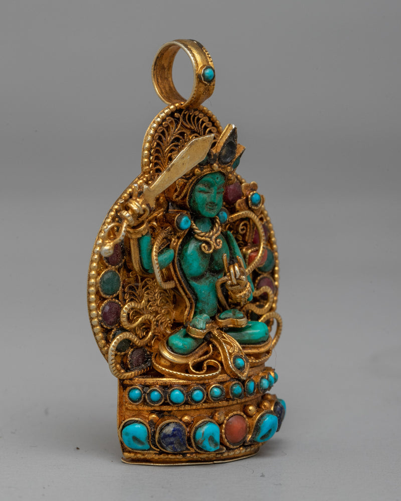 Manjushri Bodhisattva Pendent | Adorn Yourself with Divine Wisdom and Enlightenment