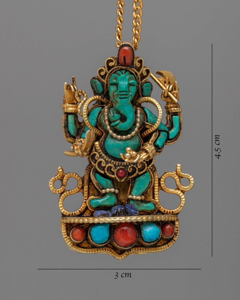 Ganesh Locket Gold | Invoke Blessings of Wisdom and Prosperity