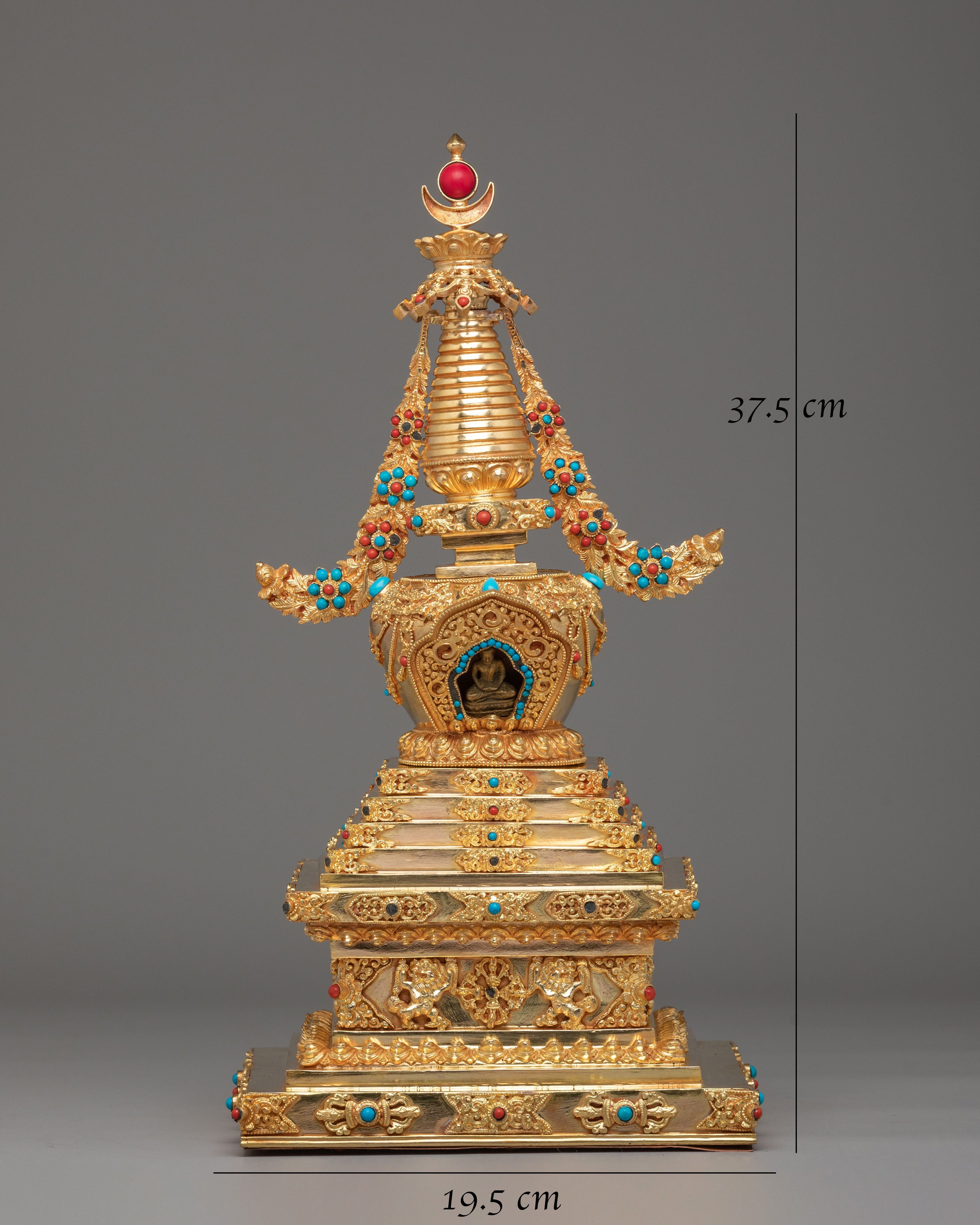 Traditional Jangchub Stupa | Tibetan Buddhist Shrine Decor