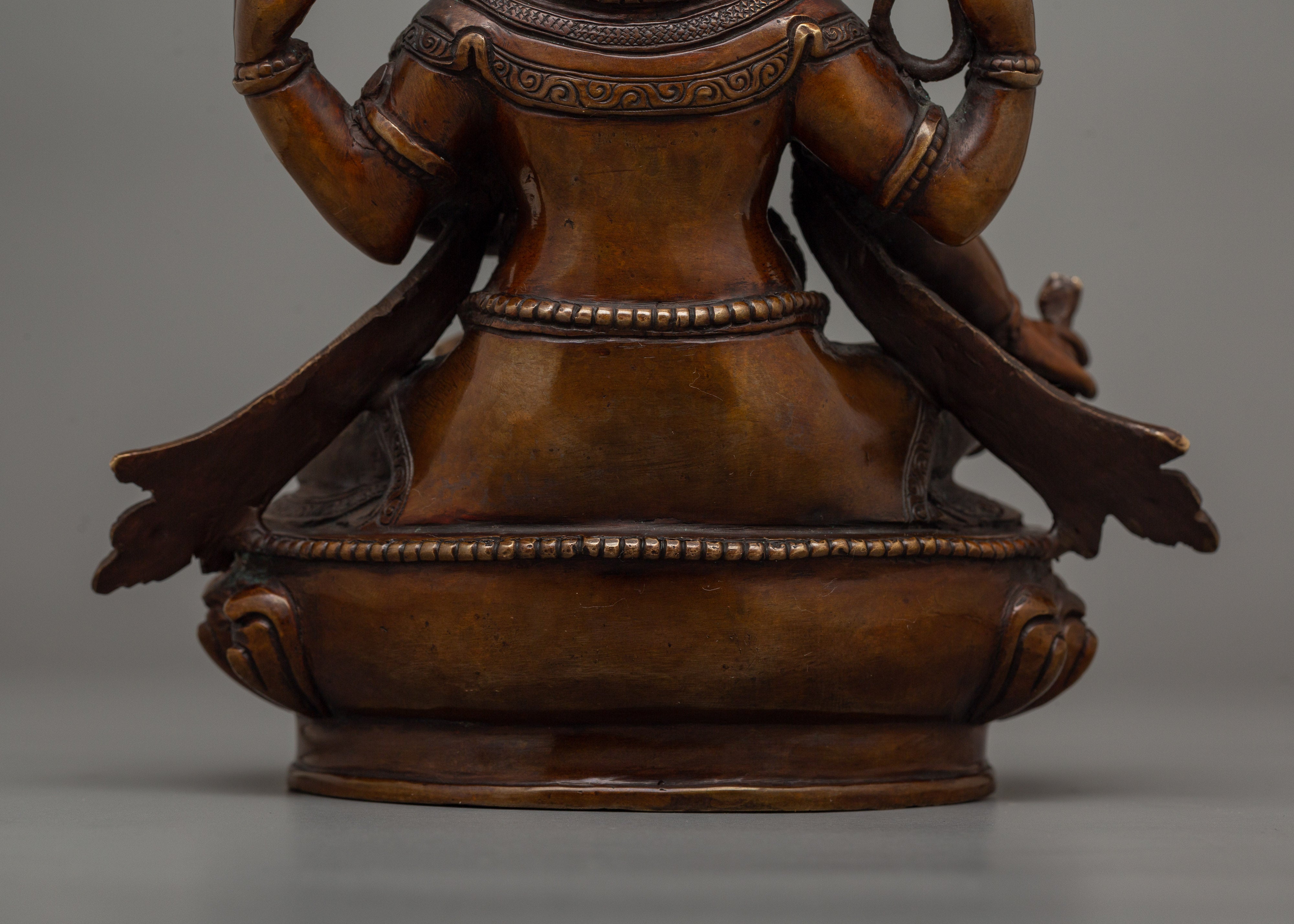 Hindu Deity Ganesh Oxidized Copper Statue | Symbol of Wisdom and Prosperity