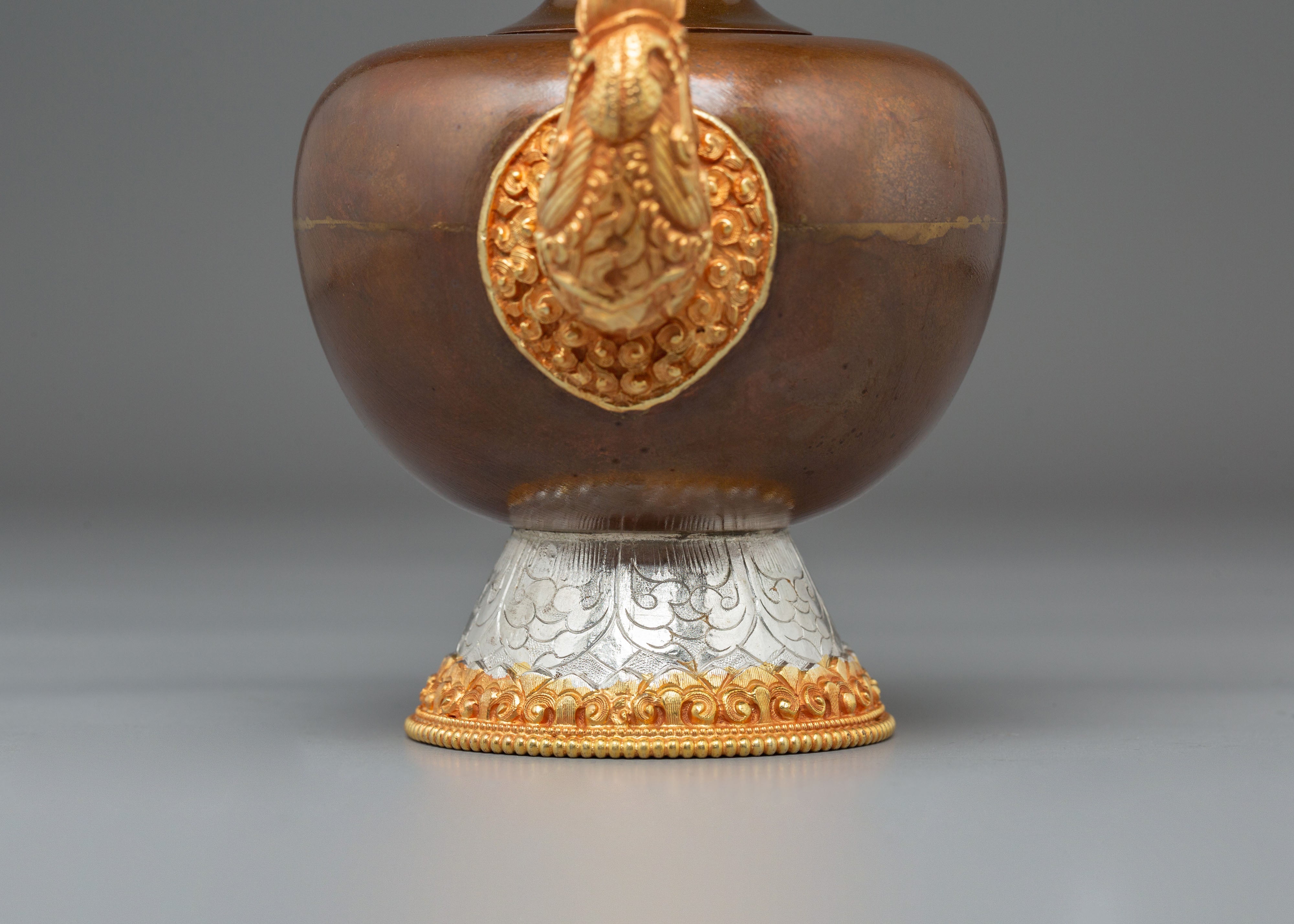 Buddhist Water Offering Bhumba Set | Sacred Ritual Vase for Blessings and Purification