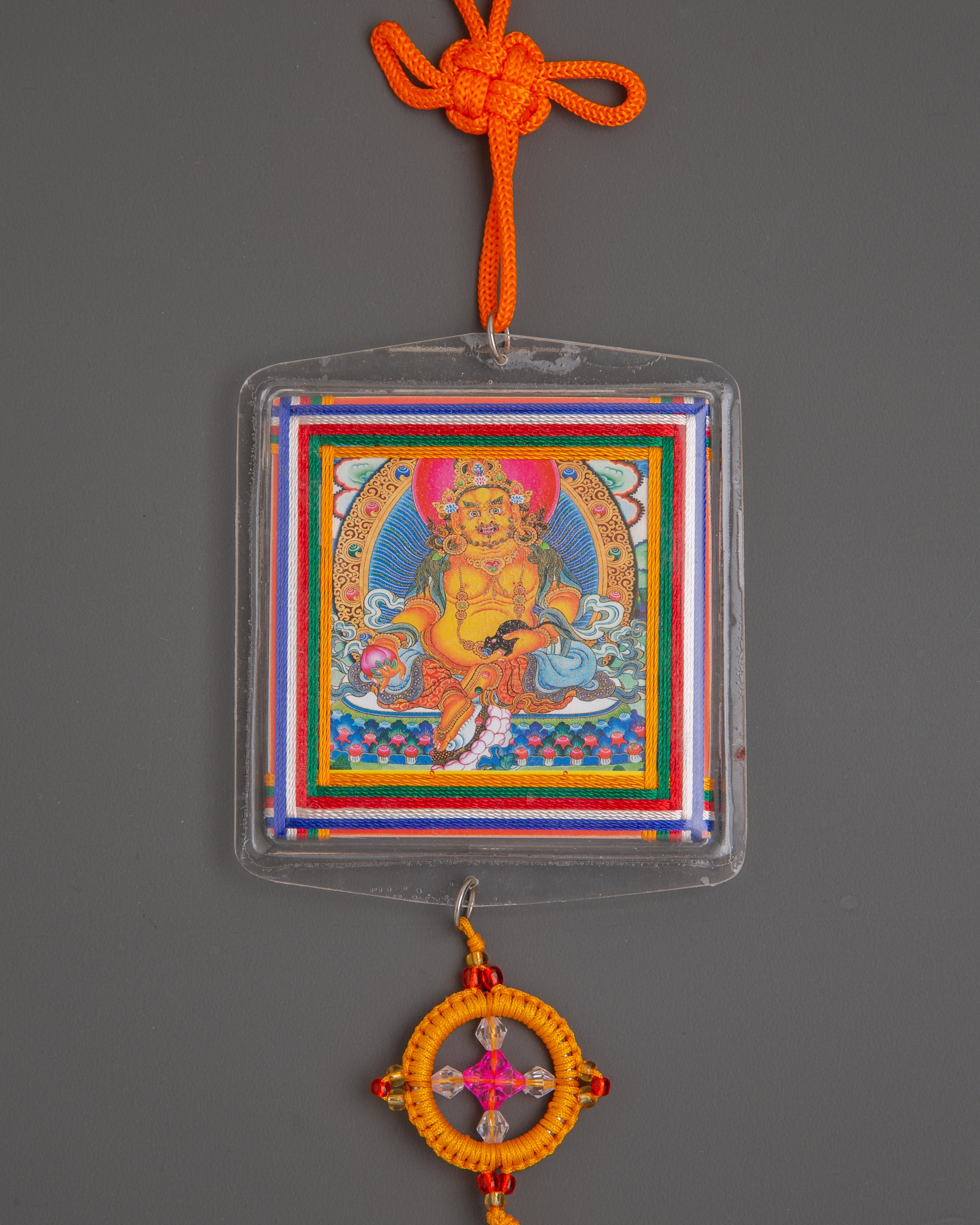Tibetan Jambhala Protection Buti | Buddhist Wealth Deity Amulet