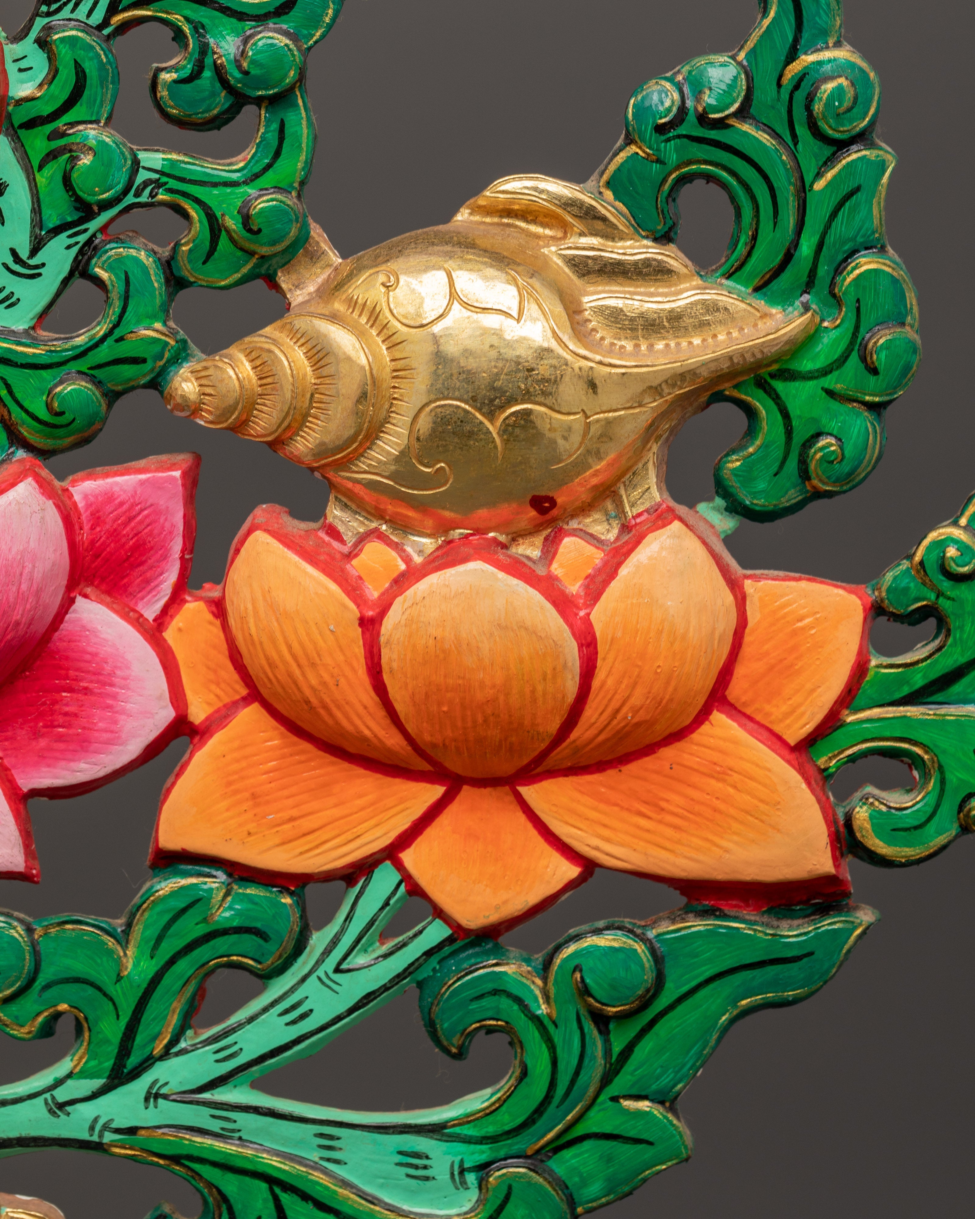 Tibetan Melong Home Decor | Copper Home Altar Art