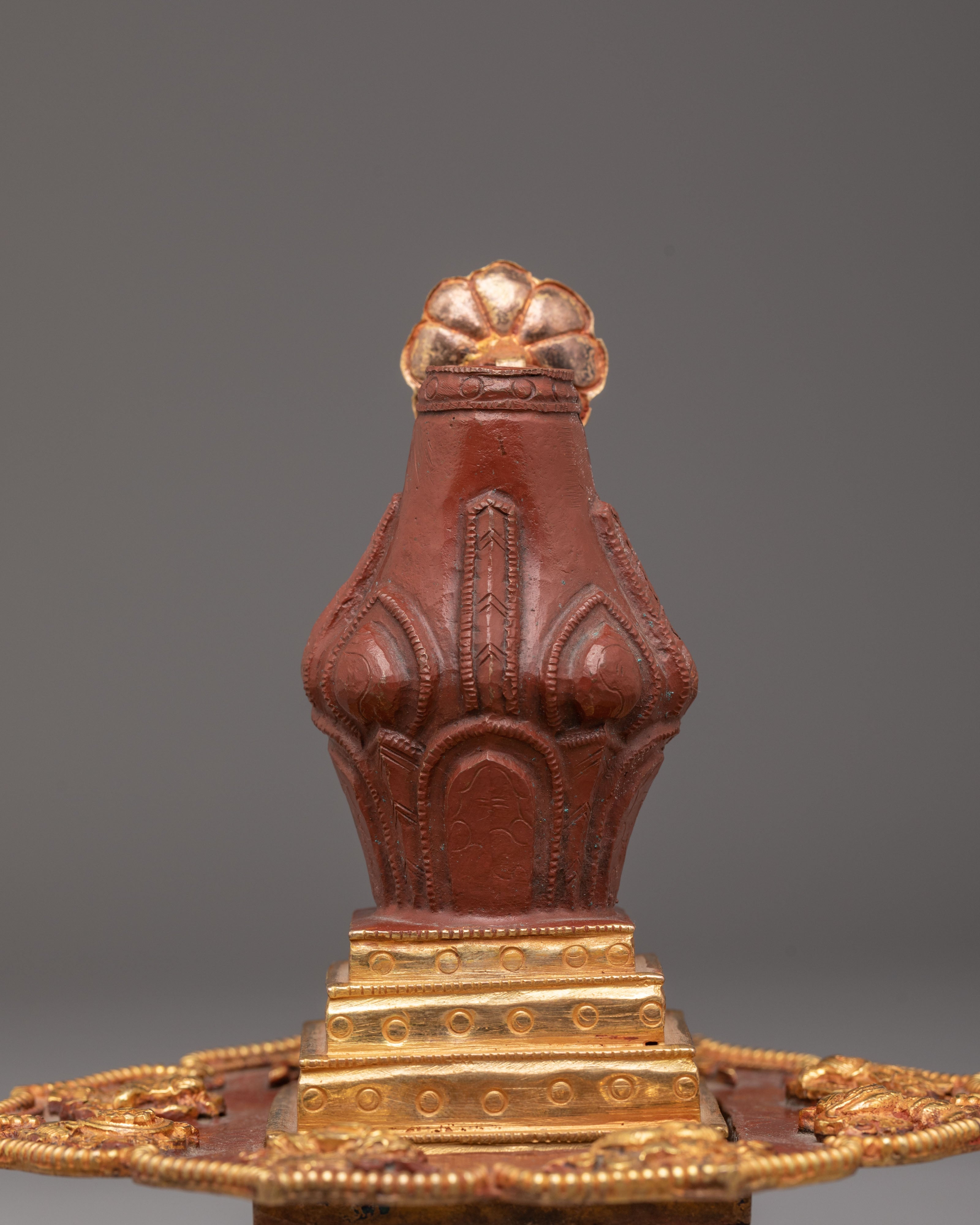 Traditional Buddhist Long Life Vase | Buddhist Copper Vase