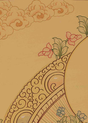 Beautifully Hand-Painted Green Tara | uddhist Traditional Painting