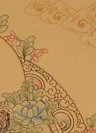 Beautifully Hand-Painted Green Tara | uddhist Traditional Painting