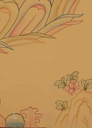 Beautifully Hand-Painted Green Tara | uddhist Traditional Painting