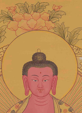 Original Hand-Painted Amitabha Buddha | Boundless Enlightenment For Spiritual Practices