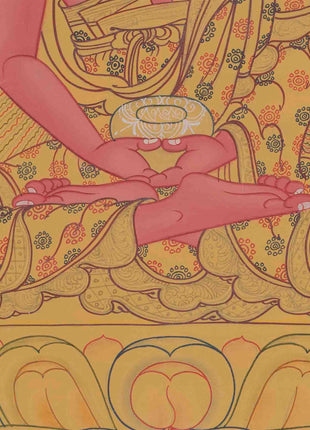 Original Hand-Painted Amitabha Buddha | Boundless Enlightenment For Spiritual Practices