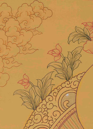 Original Hand-Painted Amitabha Buddha | Boundless Enlightenment For Spiritual Practices