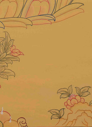 Original Hand-Painted Amitabha Buddha | Boundless Enlightenment For Spiritual Practices