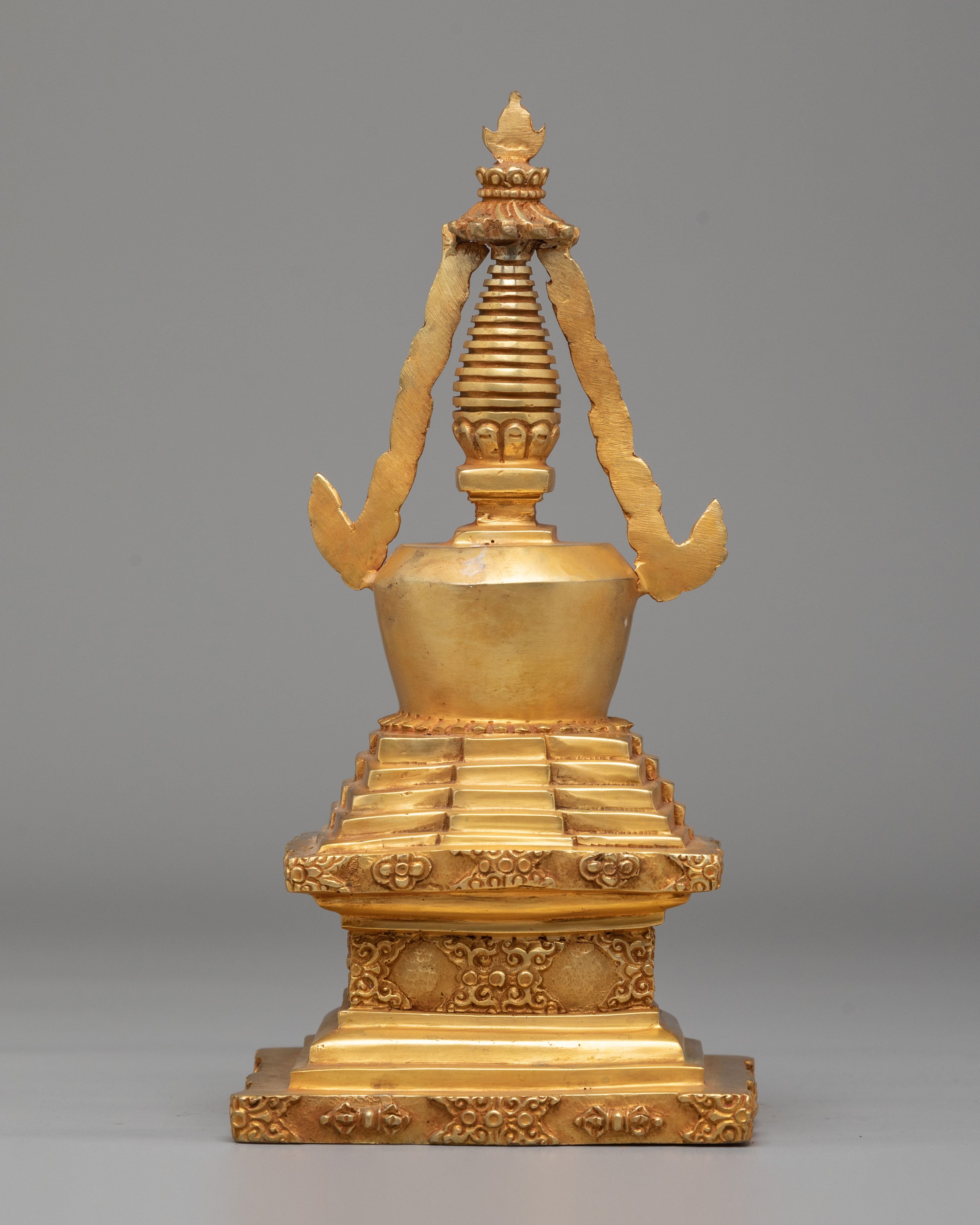 Traditional Handmade Stupa for Rituals | Symbol of Shakyamuni Buddha’s Enlightenment