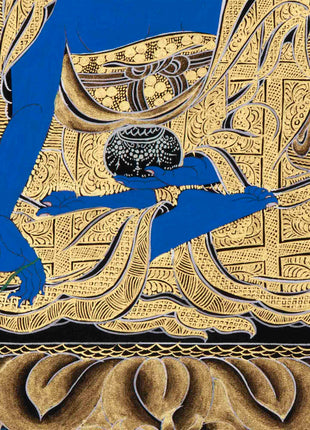Blue Medicine Buddha Thangka | Bhaisajyaguru Painting