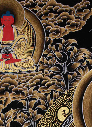 Blue Medicine Buddha Thangka | Bhaisajyaguru Painting