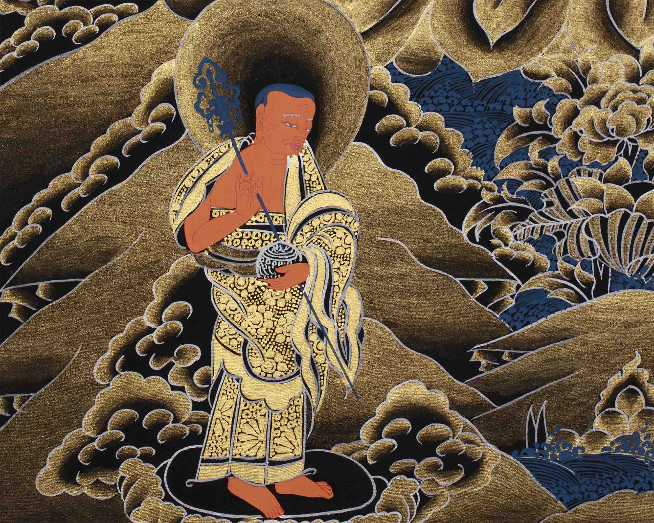 Blue Medicine Buddha Thangka | Bhaisajyaguru Painting