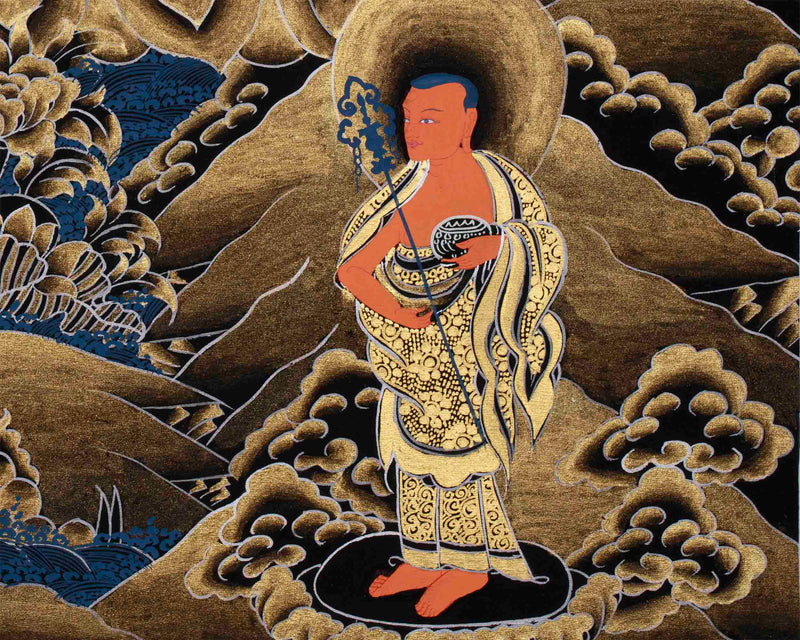 Blue Medicine Buddha Thangka | Bhaisajyaguru Painting