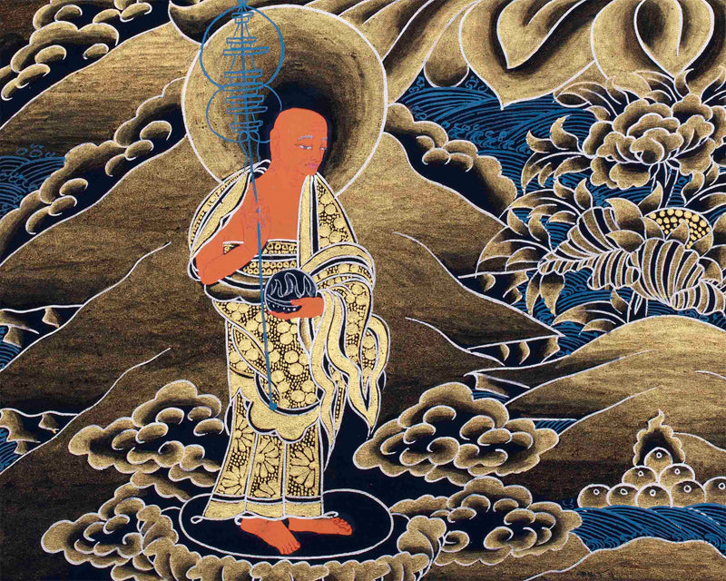 Shakyamuni Buddha With Amitabha and Medicine Buddha | Traditional Thangka Painting