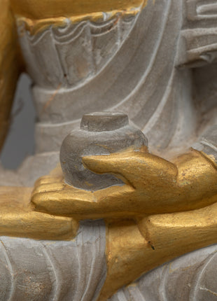 Stone Buddha Statue | Capture Tranquility with Shakyamuni Buddha