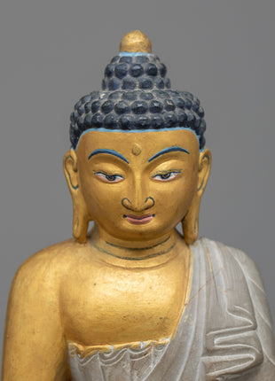 Stone Buddha Statue | Capture Tranquility with Shakyamuni Buddha