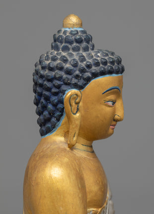 Stone Buddha Statue | Capture Tranquility with Shakyamuni Buddha