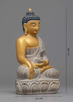 Stone Buddha Statue | Capture Tranquility with Shakyamuni Buddha