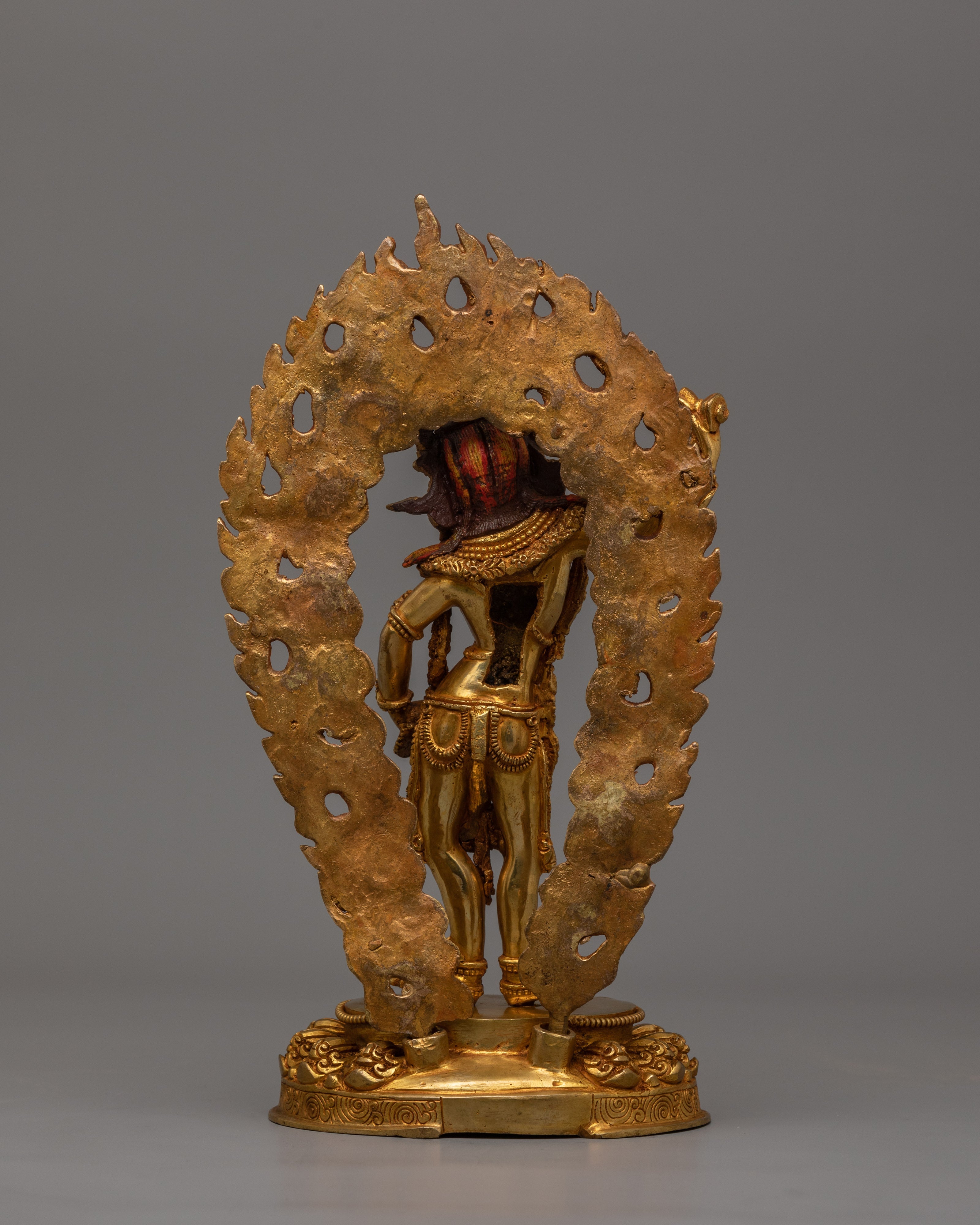 24k Gold Gilded Machig Labdron Statue |  Spiritual Home and Shrine Decor
