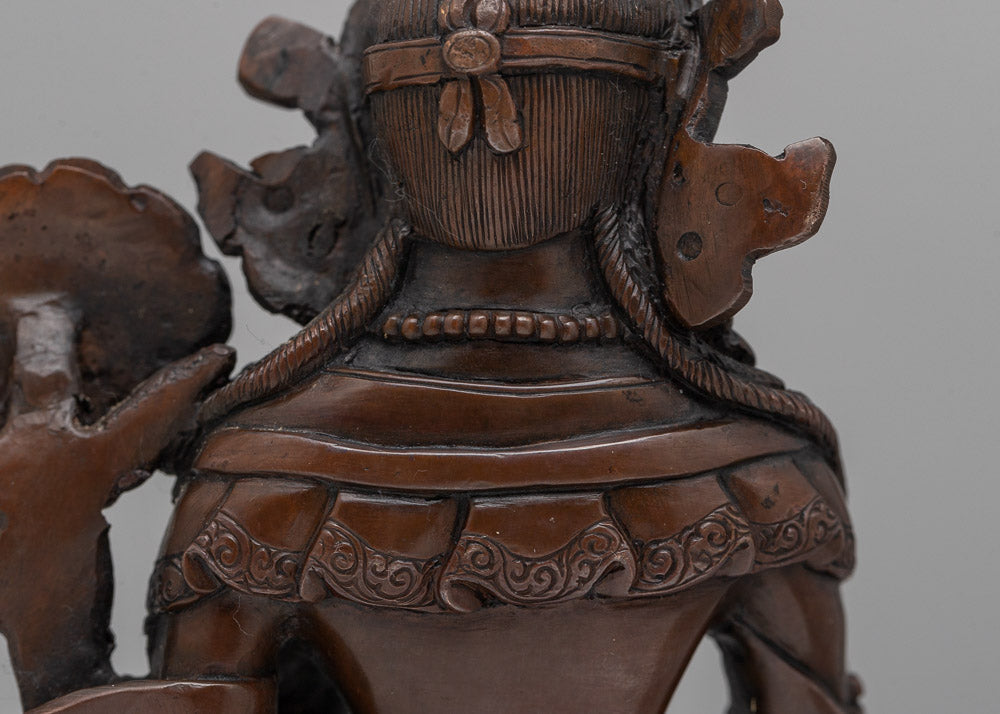 Female Buddah White Tara Statue | Inspiring Peace and Protection in Copper