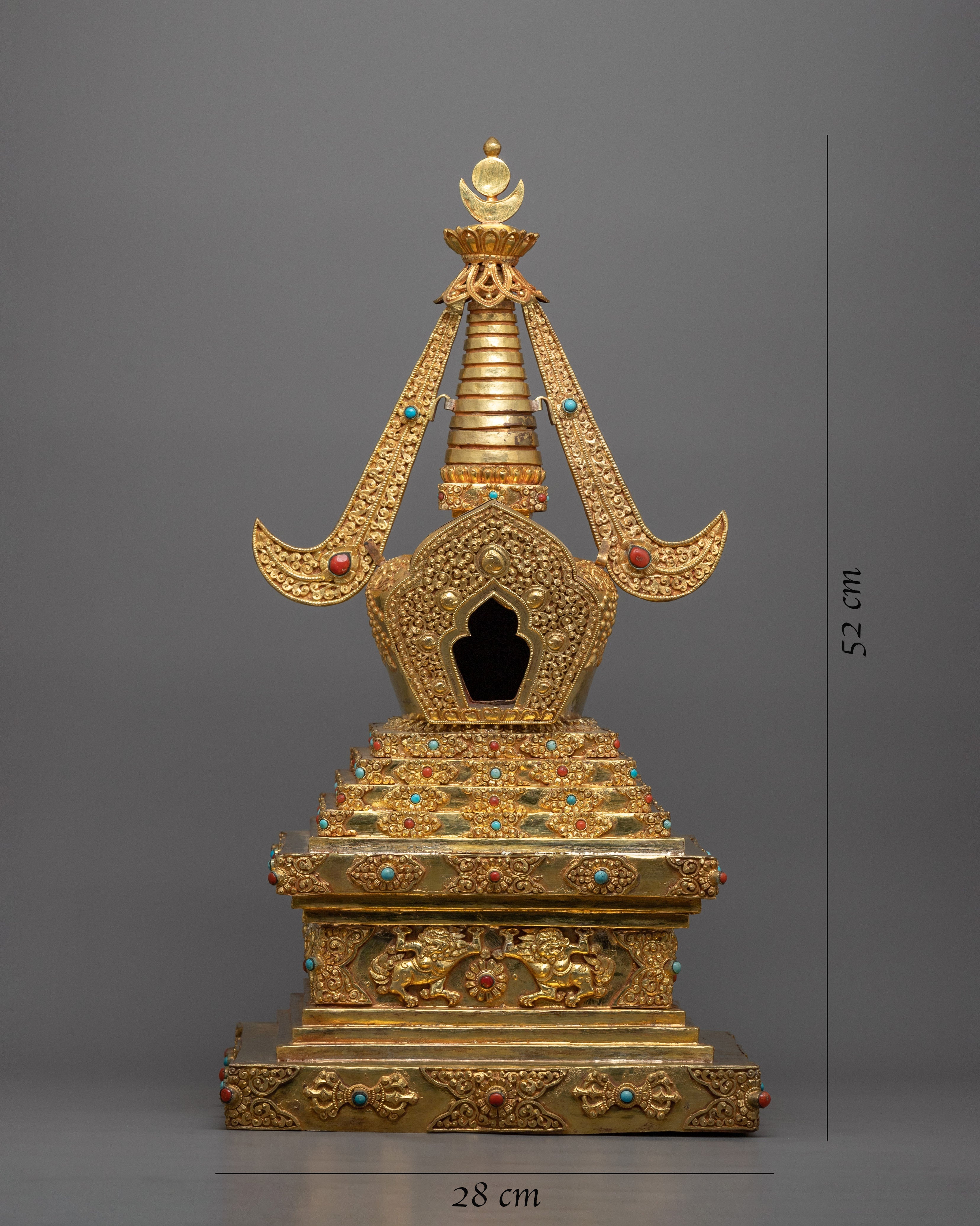 Buddhist Temple Stupa | Radiant Symbol of Divine Sanctity and Spiritual Splendor