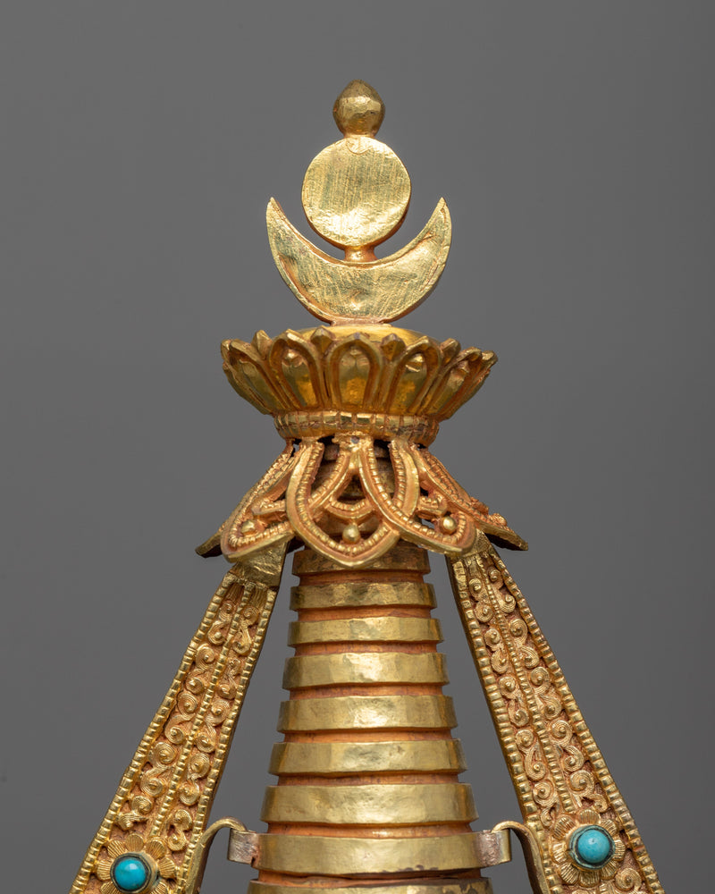 Buddhist Temple Stupa | Radiant Symbol of Divine Sanctity and Spiritual Splendor