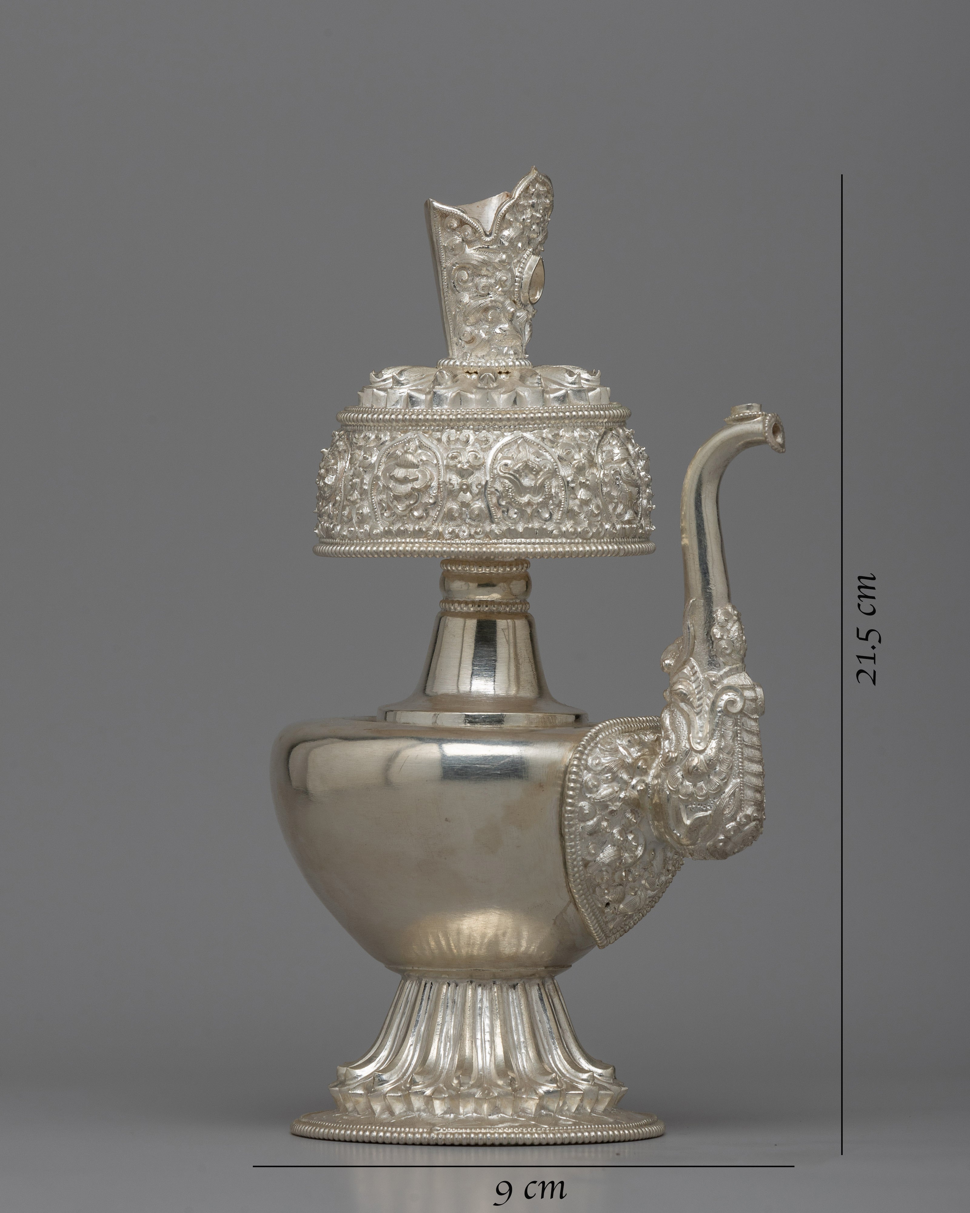 Tibetan Bumpa Vase Set | Religious Vessels for Ritual Significance and Cultural Heritage