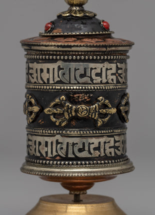 Sacred Tibetan Home Decor Om Mani Padme Hum Prayer Wheel | Spiritual Practice Essentials