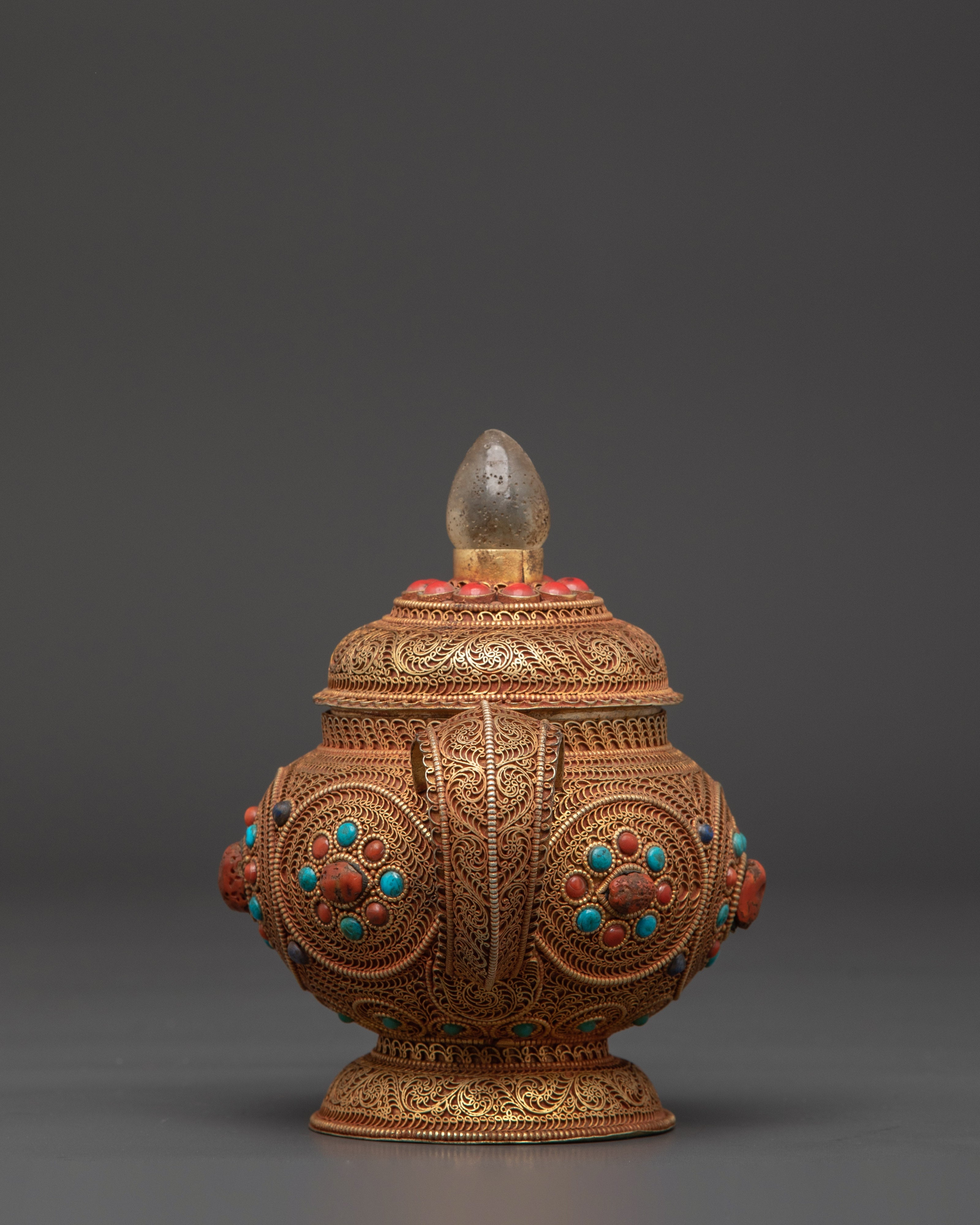 Sacred Buddhist Teapot | Tibetan Ritual Vessel