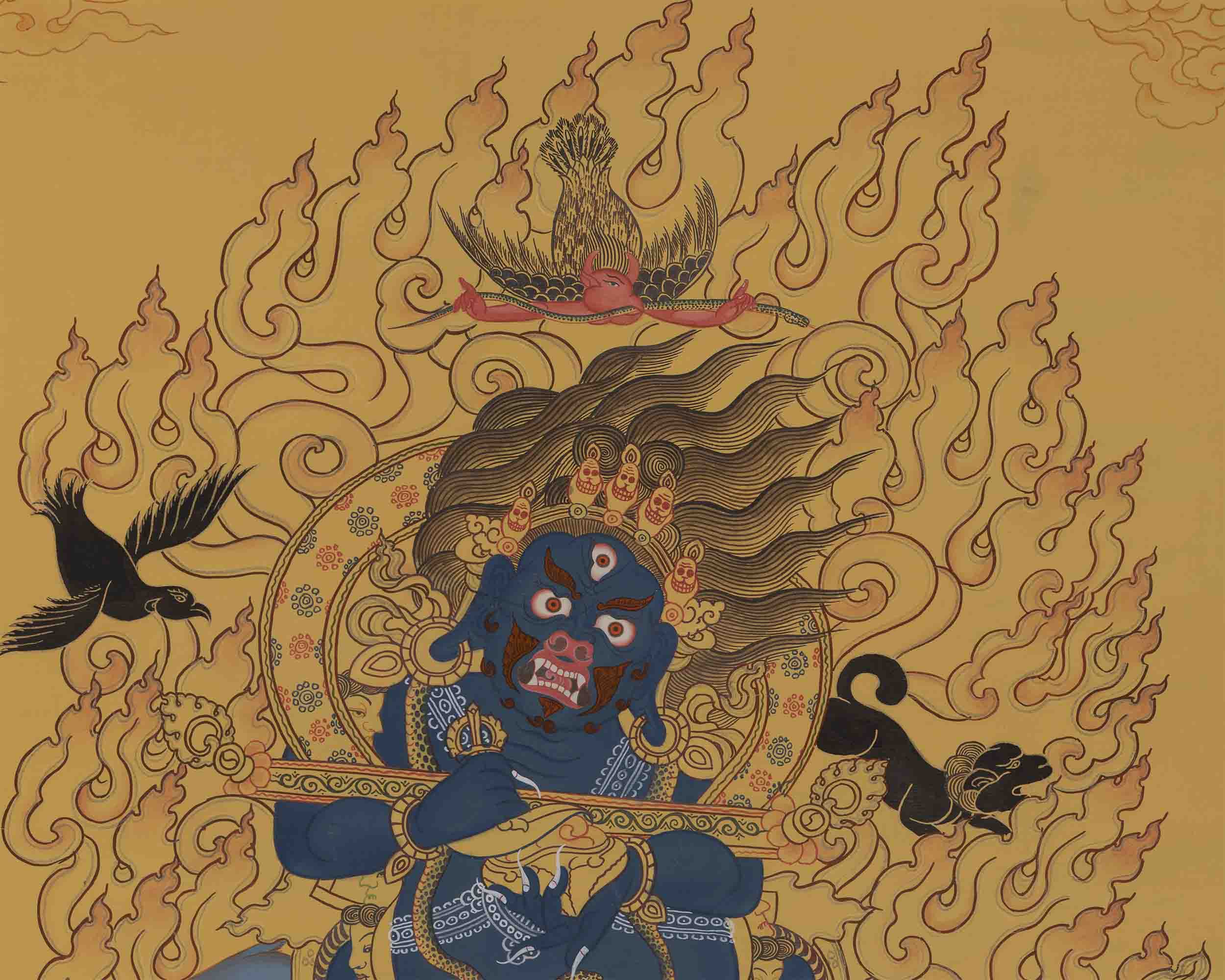 Sakya Mahakala Thangka | Tibetan Thangka Painting