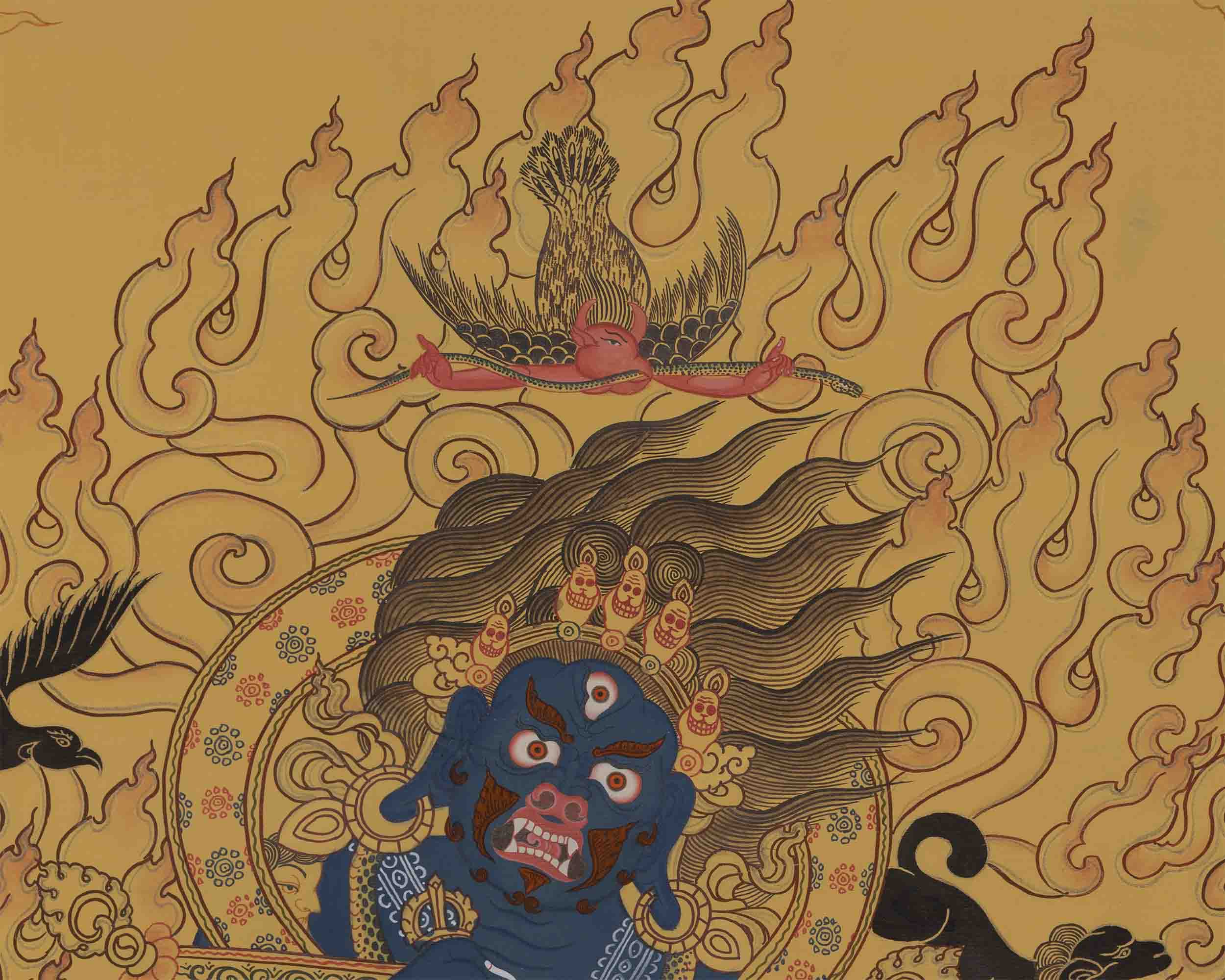 Sakya Mahakala Thangka | Tibetan Thangka Painting