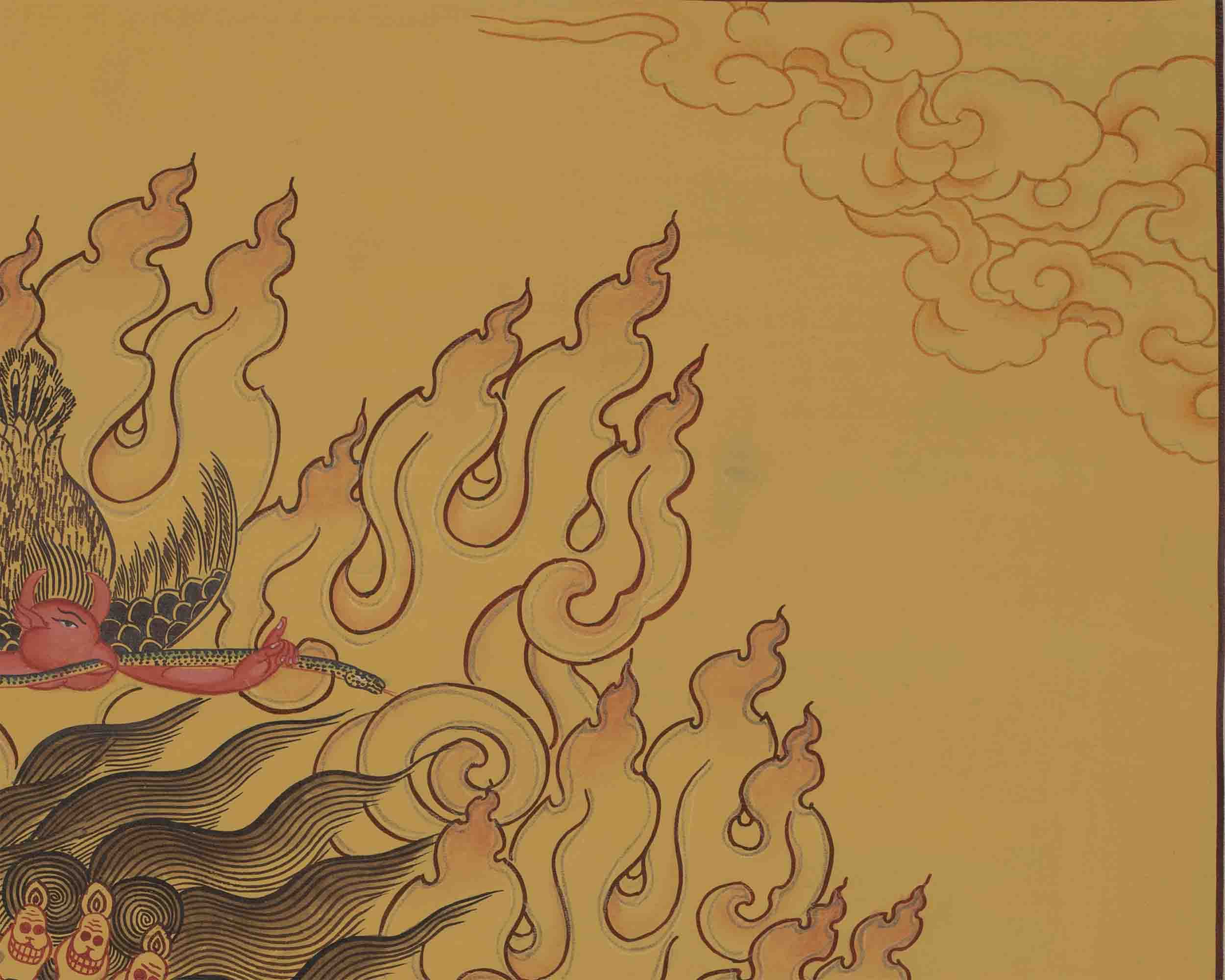 Sakya Mahakala Thangka | Tibetan Thangka Painting