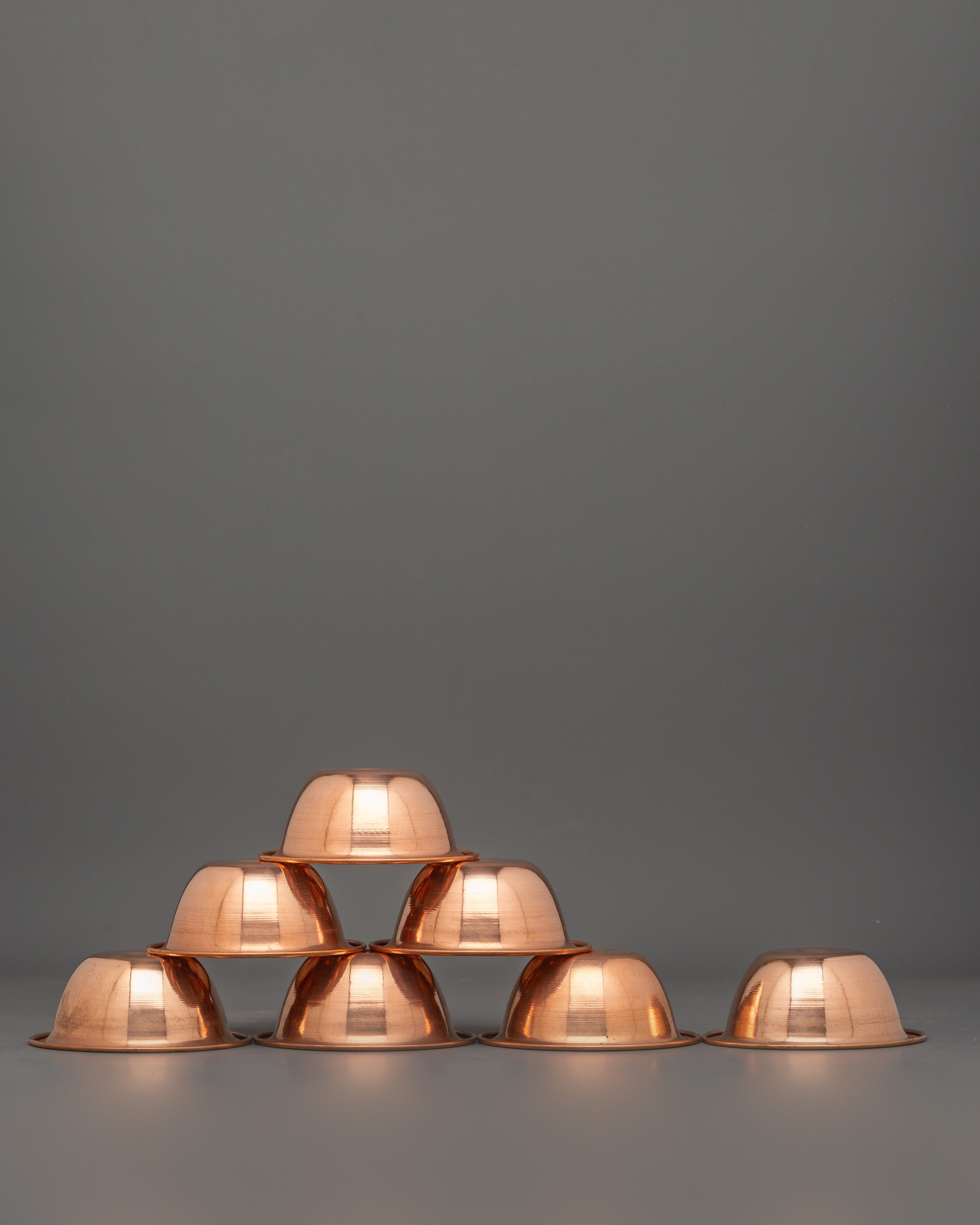 Copper Offering Water Bowls |  Ritual & Meditation