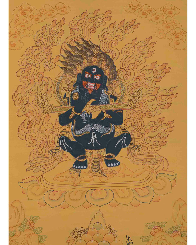 Original Hand-Painted Sakya Mahakala