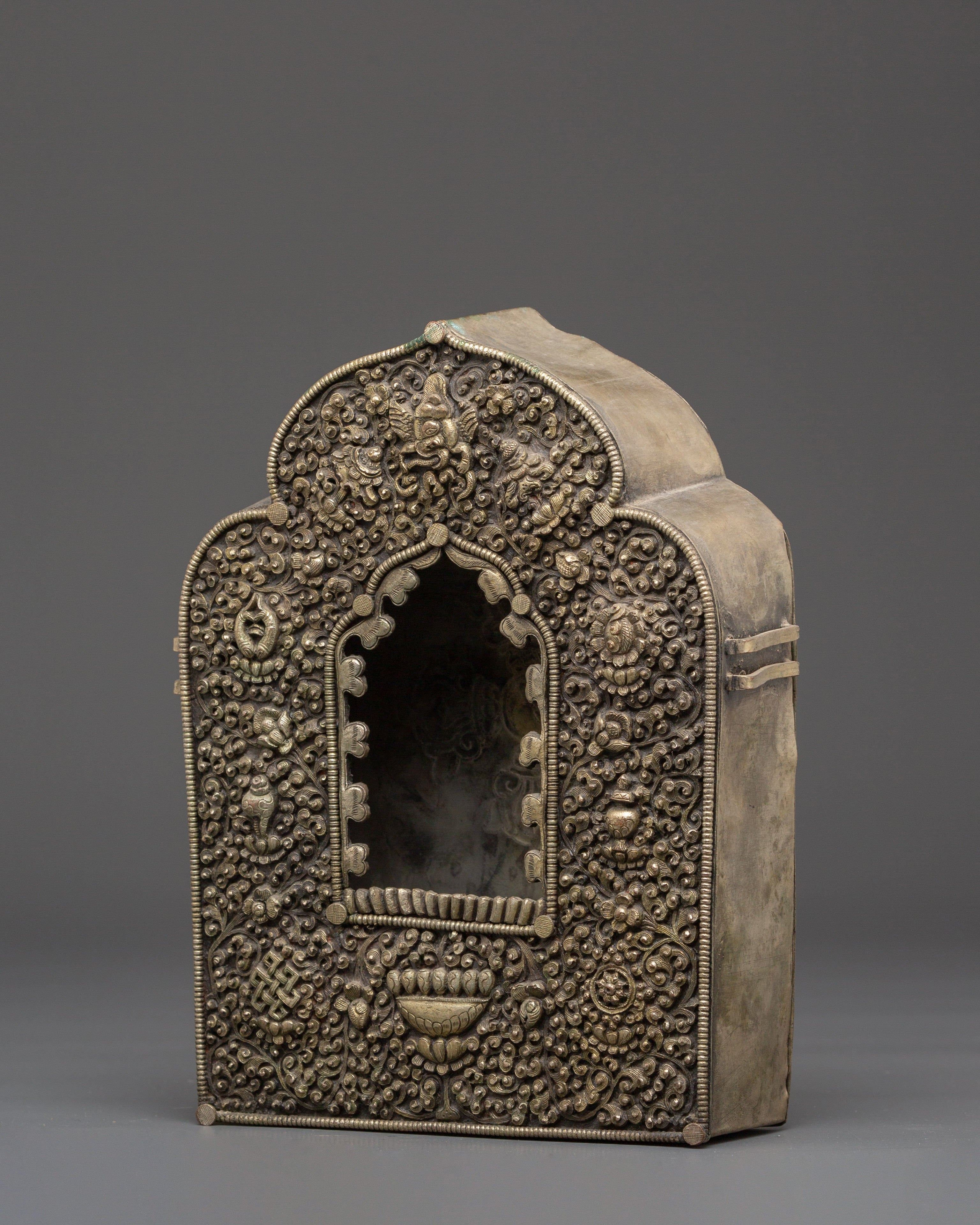 Handmade Silver Plated Ghau Box | Symbol of Protection and Blessings