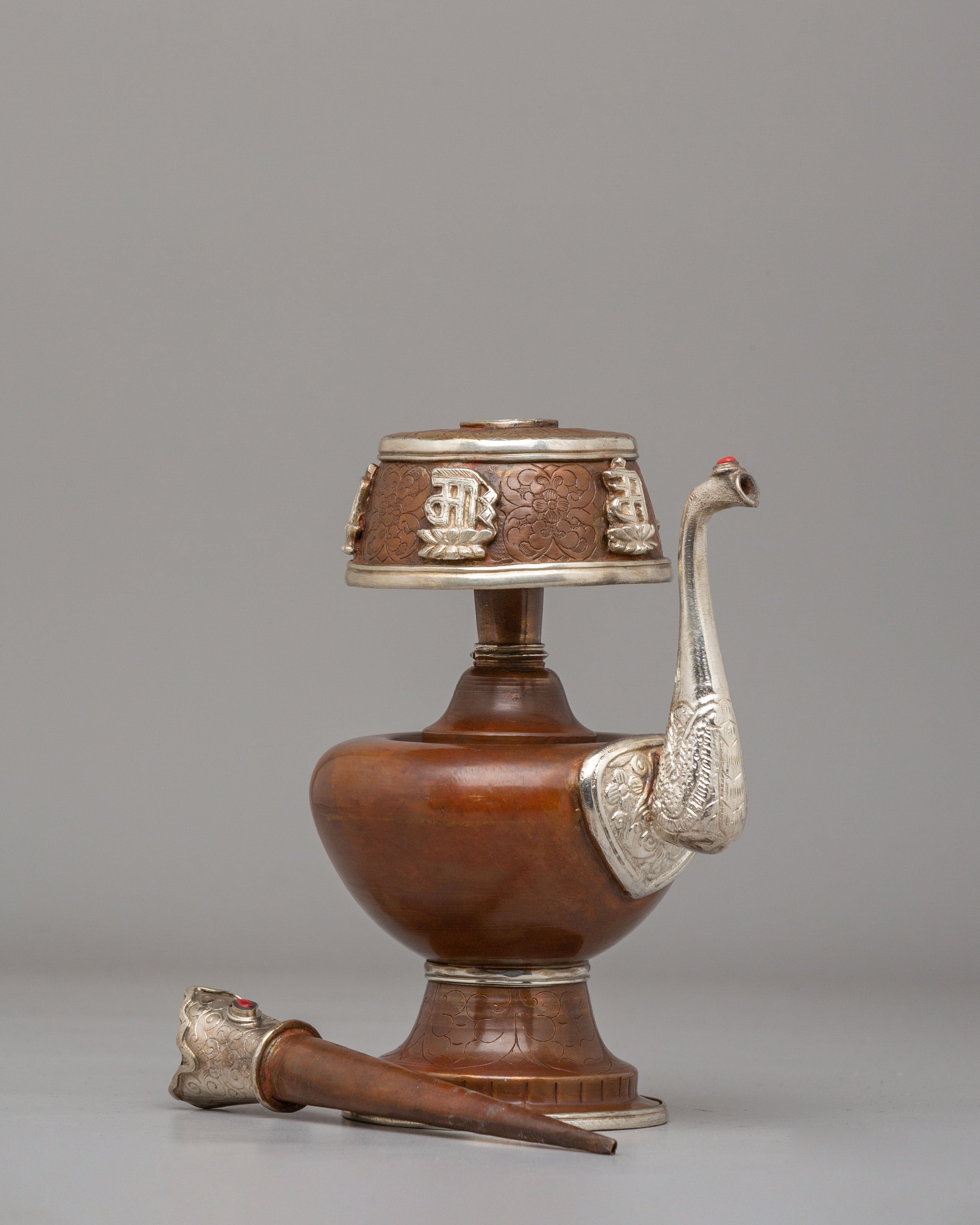 Spiritual Handcrafted Bhumba Offering Vessel | Traditional Ritual Vessel for Puja
