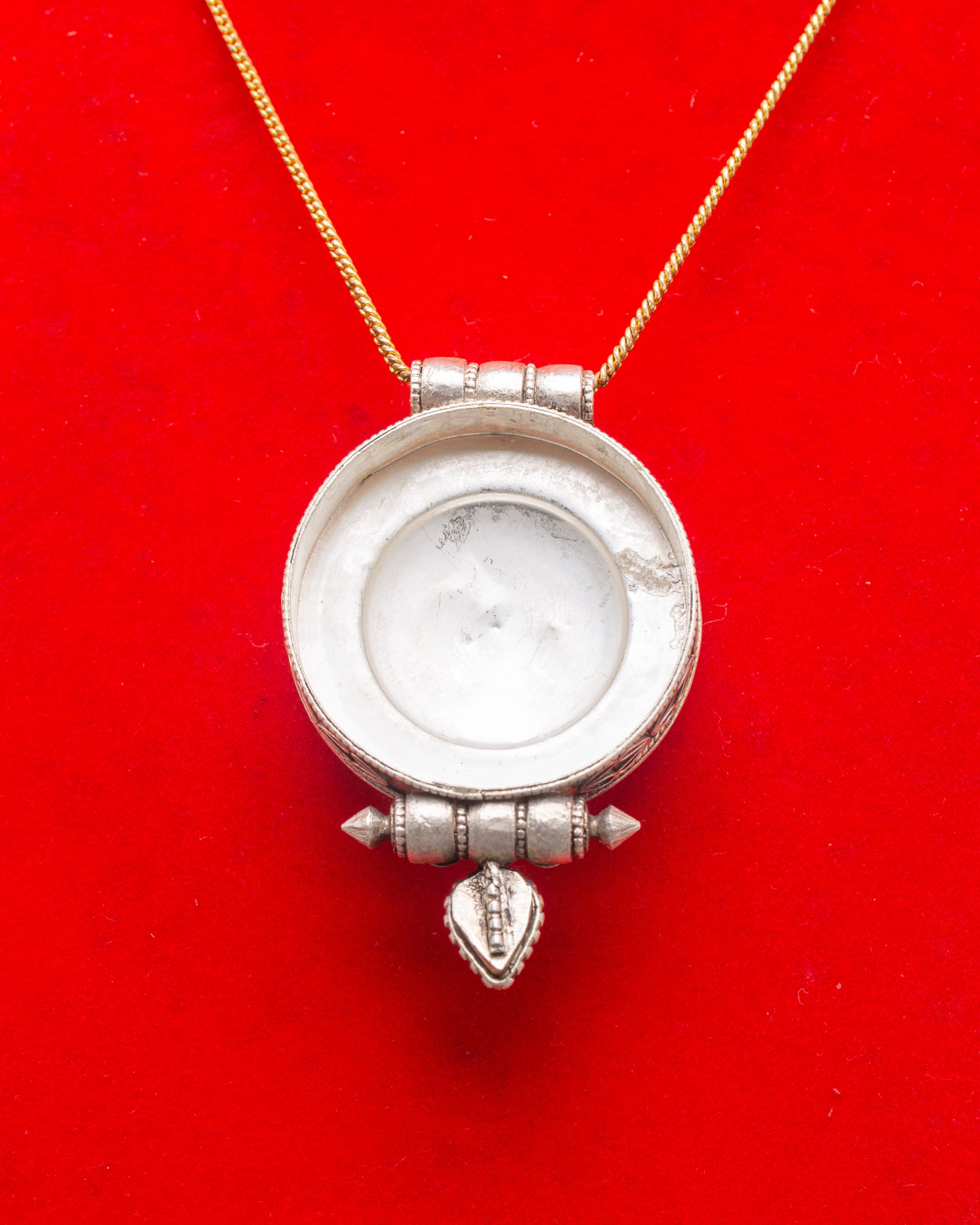 Sacred Buddhist Ghau Box Locket | Traditional Tibetan Amulet for Prosperity