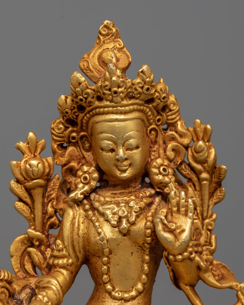 Green Tara Healing Statue | Green Tara Statue for Spiritual Wellness