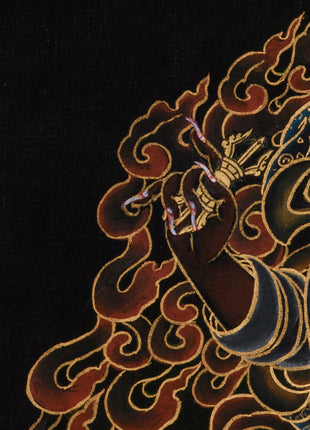 Authentic Hand-Painted Dorje Drolo Thangka | Wrathful Wisdom for Spiritual Protection